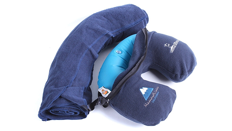 Illustration for article titled Every Travel Pillow Should Have a Fleece Blanket Hidden Inside